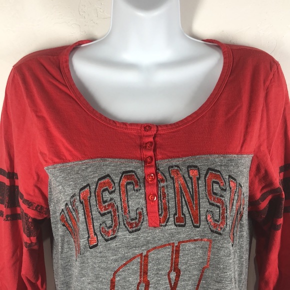 5th & Ocean Wisconsin Badgers long sleeve top size large - Picture 2 of 10